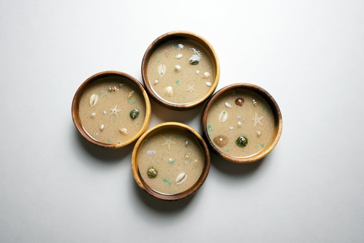 Ocean Beach Sand Wood Bowl